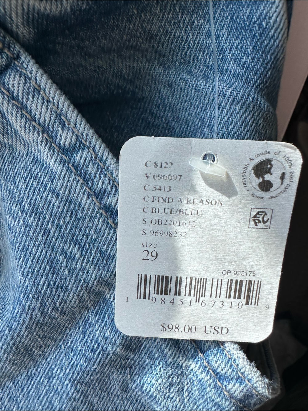 We The Free Light Blue Denim Shorts - Picture 2 of 4